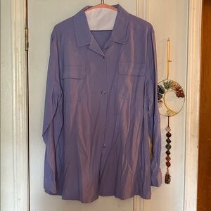 Erin London Lavender Blouse
Raw silk